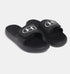 Under Armour Slide's כפכפי אנדר ארמור בצבע שחור לוגו לבן